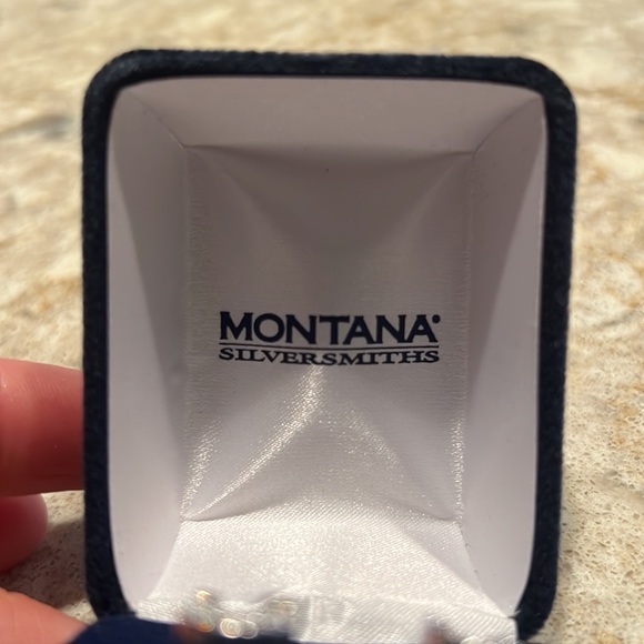 Montana Silversmith horse shoe earrings - Picture 2 of 6